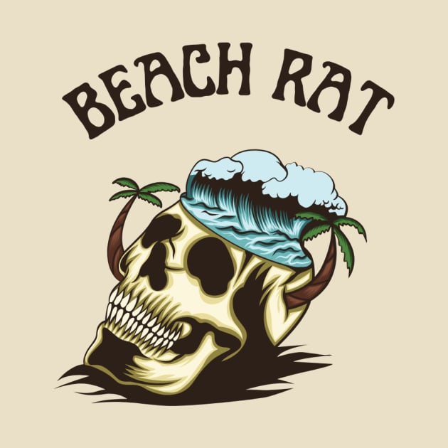 beach rat skull design by PSYCH90