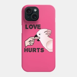 Love Hurts - Moluccan Cockatoo Parrot Phone Case