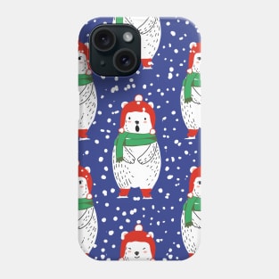 Cute Polar bear in Snow Phone Case