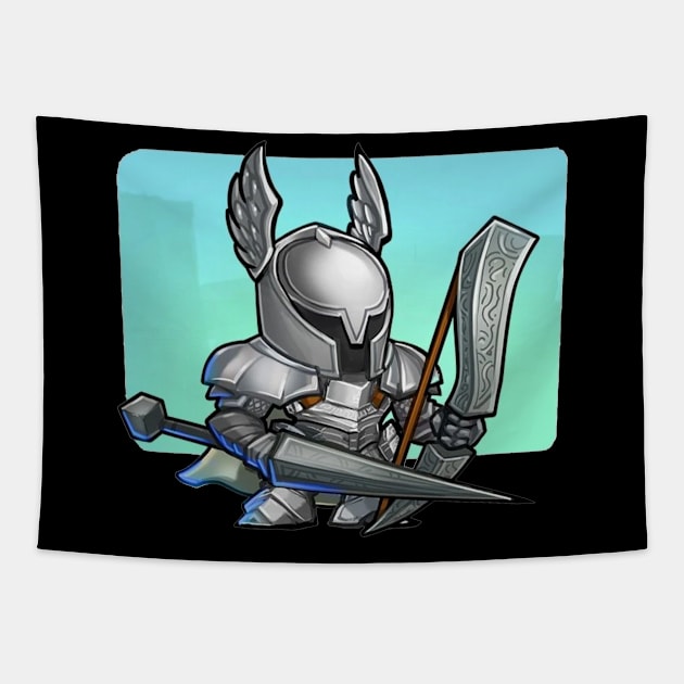 SilverKnight Tapestry by mprokolo corgi