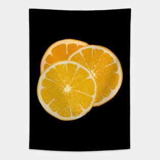 Three orange oranges Tapestry