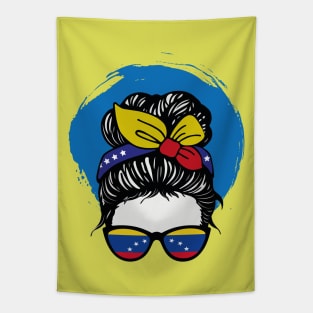 Messy Bun Venezuelan Woman Tapestry