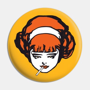 redhead with lollipop and attitude Pin