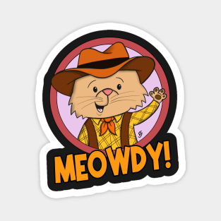 Meowdy! Magnet