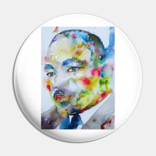 MARTIN LUTHER KING Jr. - watercolor portrait .2 Pin