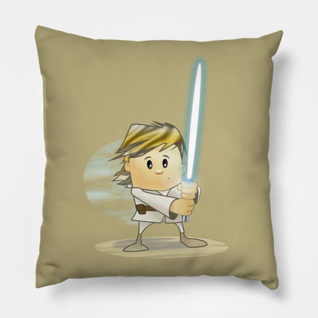 Space warrior Pillow by Hoogie Tees