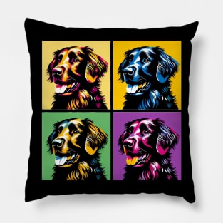 Flat-coated Retriever Pop Art - Dog Lovers Pillow