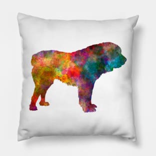 Central Asian Shepherd Dog in watercolor Pillow