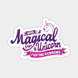 Unicorn Magic - Purple - Pink Magnet