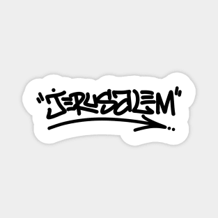 Jerusalem Handstyle Magnet