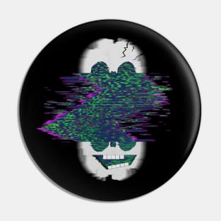 Crazy Glitch Skull - V.one Pin