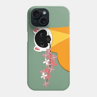 Sakura Japanese marten light green Phone Case