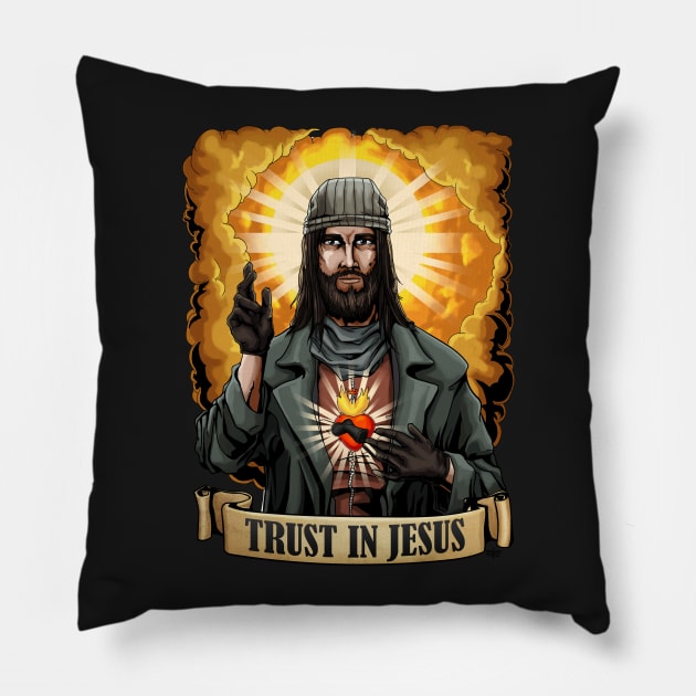 Trust in Jesus - Walking Dead Pillow by RafaDG