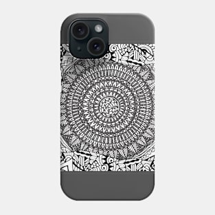 Zentangle mandala Phone Case