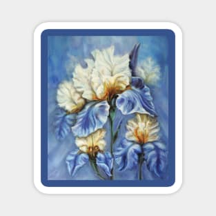 Irises Oil Painting Magnet