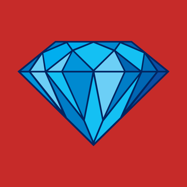 Blue Diamond Illustration by Protshirtdesign