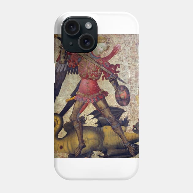 Saint Michael and the Dragon Phone Case by pdpress