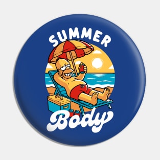 Summer Body Animation Character Pin