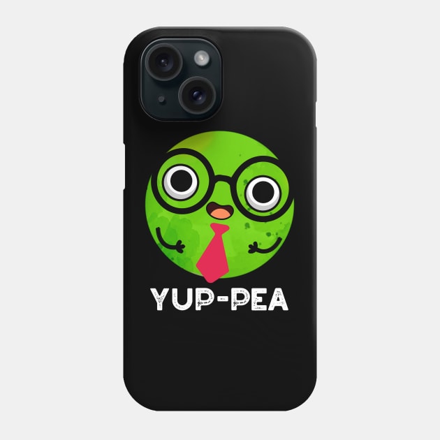 Yup-pea Funny Yuppie Veggie Pea Pun Phone Case by punnybone