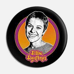 Elis Regina /// Retro Style Fan Art Design Pin