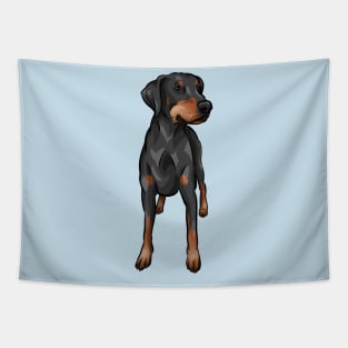 Natural Ears Doberman | Uncropped Tapestry