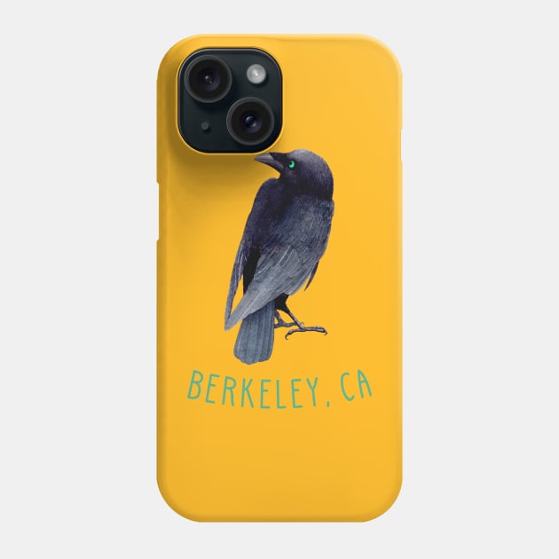 Berkeley California Crow Raven Phone Case by Pine Hill Goods