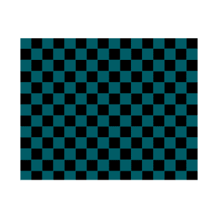 Teal Checkered T-Shirt