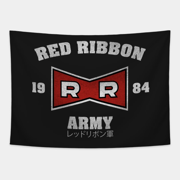 Red Ribbon Army Tapestry by Melonseta