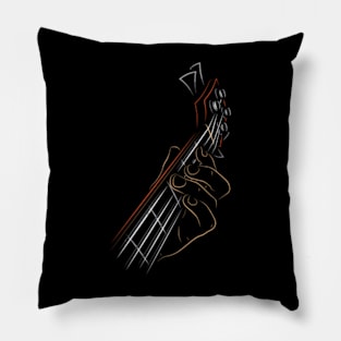 Bass Guitar Player Music Guitarist Pillow