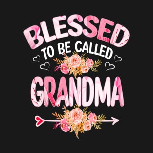 Grandma Gift - blessed to be called Grandma T-Shirt