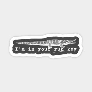 Run key gator Magnet