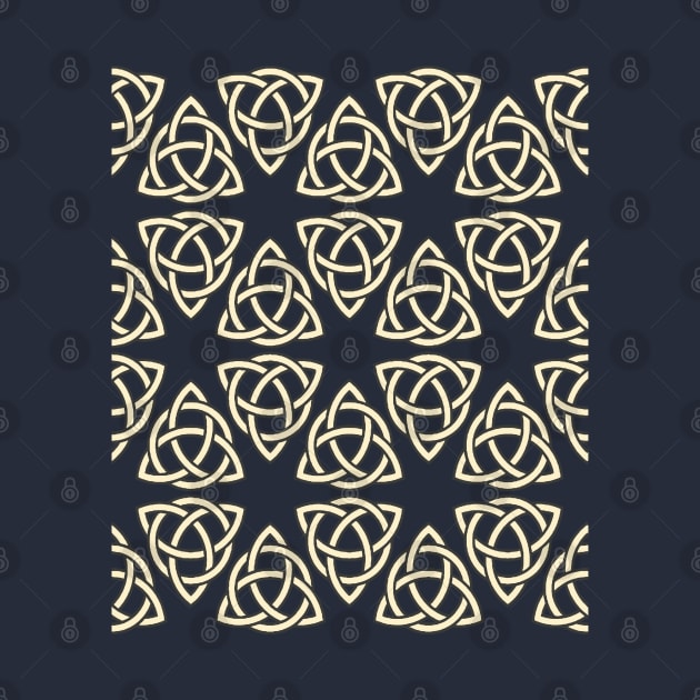 Triquetra Celtic Knot Interlaced With A Circle Pattern by taiche