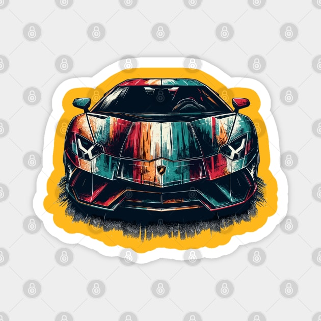 Lamborghini aventador Magnet by Vehicles-Art