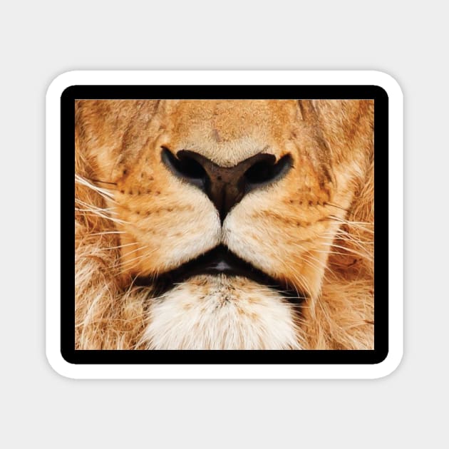 lion mouth face mask - lion lover gifts - lion face masks - funny masks for animals lover Magnet by jack22