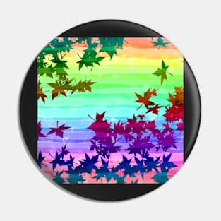 Rainbow Maple Pin