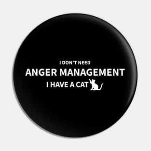 Cat Anger Management Pin