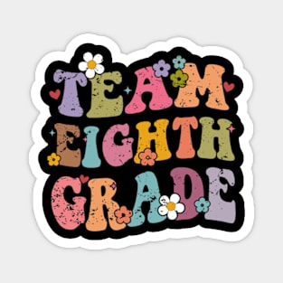 Team 8th Grade Groovy Back to School Gifts Teacher Student Magnet