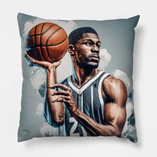 Basketball Buzzer Beater Alley-Oop Graphic Pillow