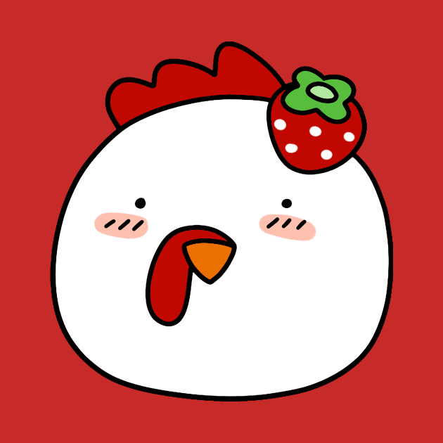 Strawberry Chicken Face by saradaboru