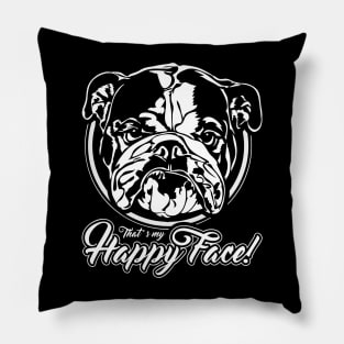 Funny British Bulldog dog English Bulldog saying Pillow