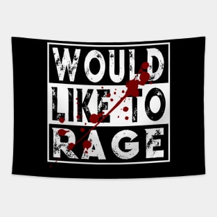 I Would Like To Rage Barbarian Warrior Class RPG Humor Gift Tapestry