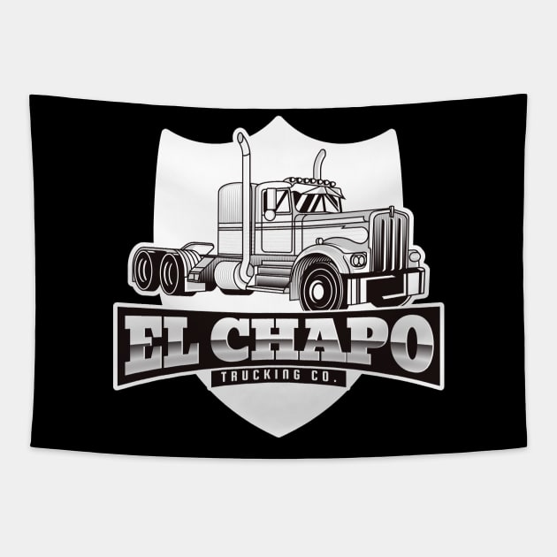 EL CHAPO GUZMAN TRUCKING CO. Tapestry by Cult Classics