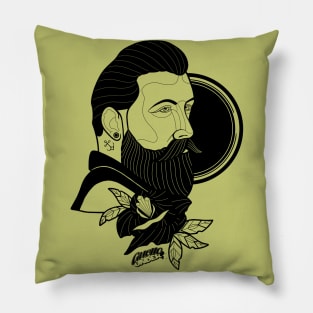 "Hipster man" Pillow