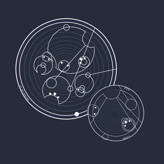 Doctor Who Gallifreyan - Run you clever boy, allons-y! by Go Brit