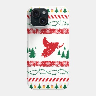 Snowmobile Christmas Phone Case