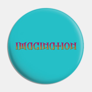 Imagination - Ambigram - Reflection Pin