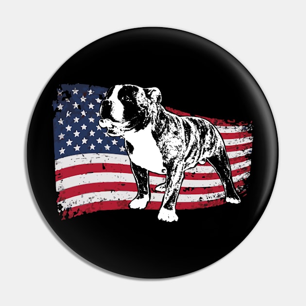 American Bulldog funny gift Shirt Pin by smak