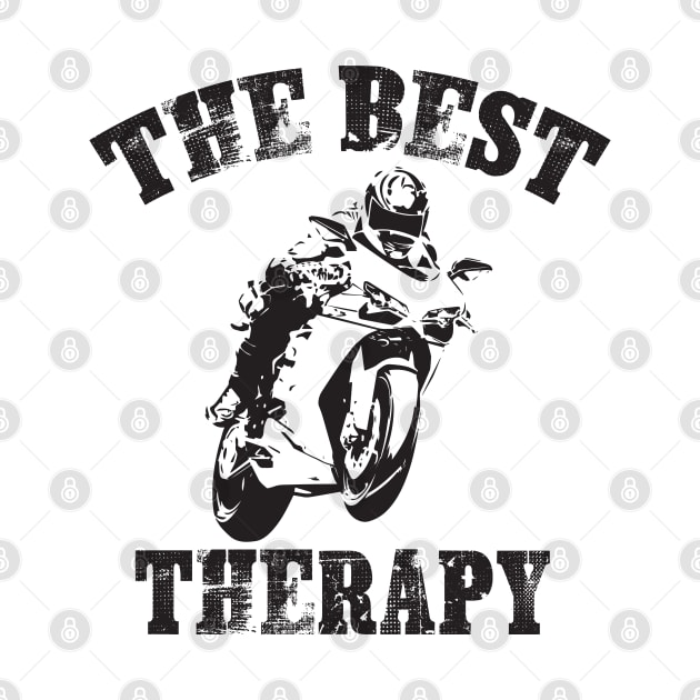 Motocross Bike Motorcycle Best Therapy by Little Treasures