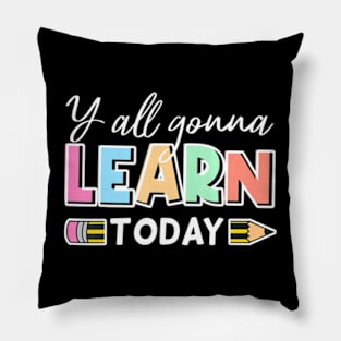 Learn Today Back To School Retro Teacher School Pillow