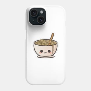 Cute Ramen Noodles Cartoon Anime Drawing Japan Phone Case